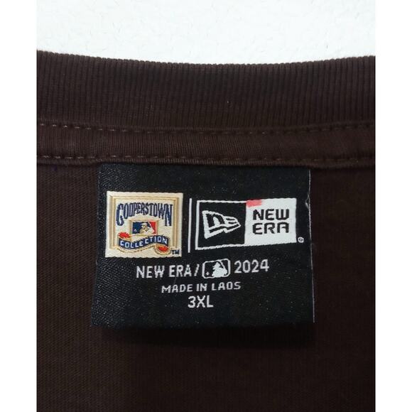 New Era Men’s Tee Shirt Padres San Diego Short Sleeve Brown Size 3XL - Picture 4 of 10
